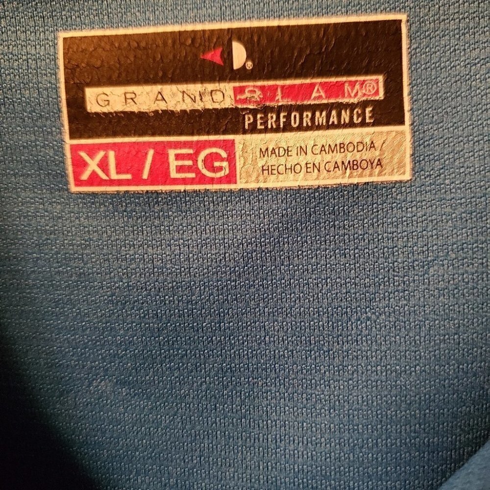 GRAND SLAM Men's Blue Polo Style Shirt - Picture 3 of 4